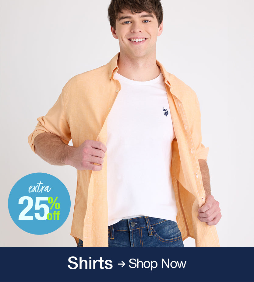 Extra 25% off shirts shop now