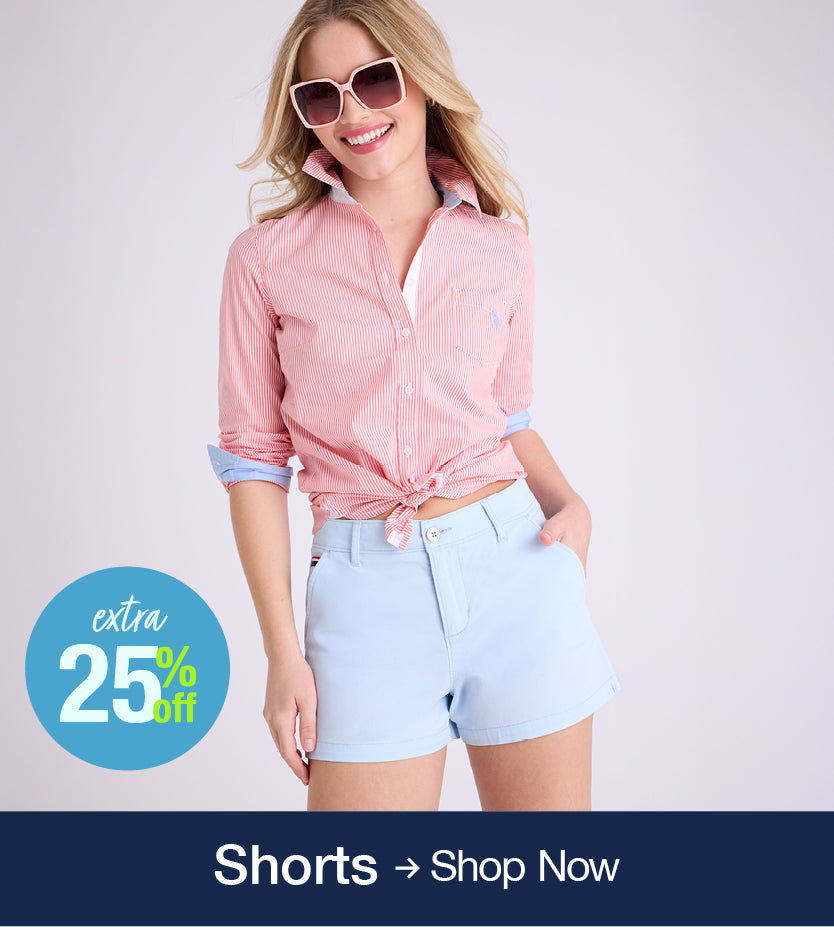 Extra 25% off shorts shop now